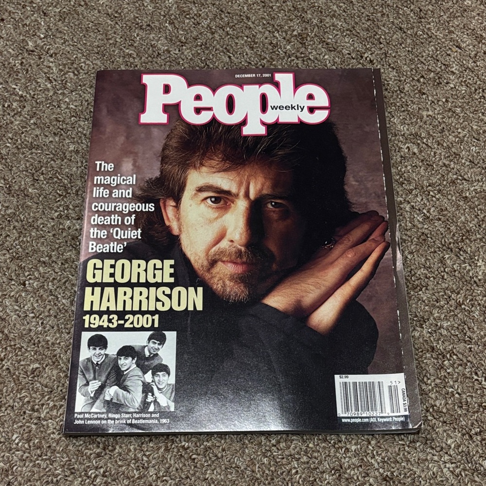People Magazine December 17 2001 Death of George Harrison - Beatles